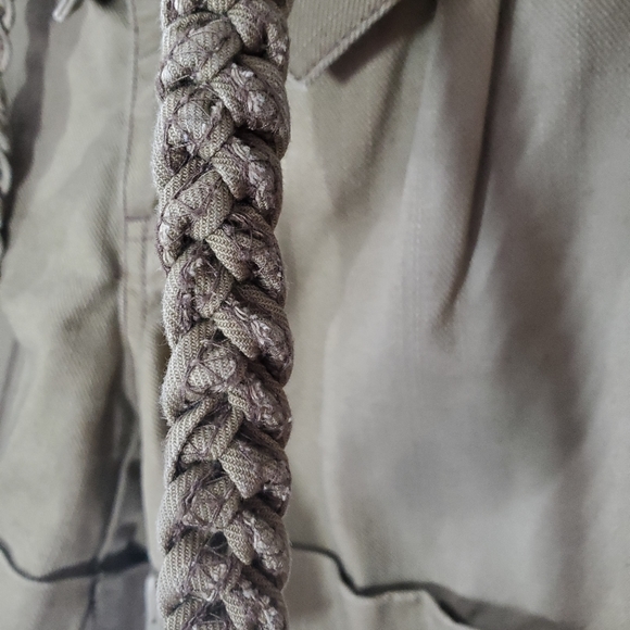 Only Limitless Foldover Army Sage Green Braided Belt Shorts - Picture 8 of 12